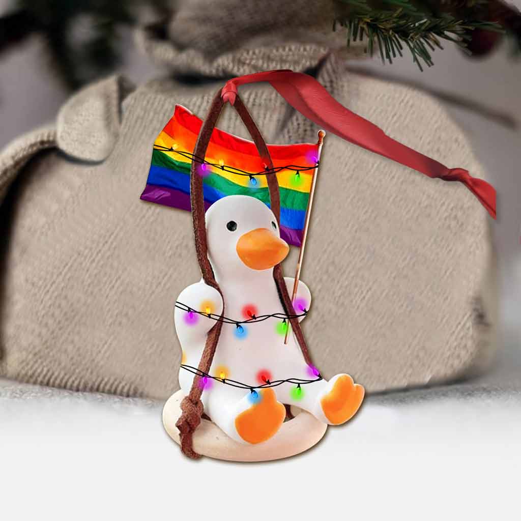 Ho Ho Homo - LGBT Support Ornament (Printed On Both Sides)