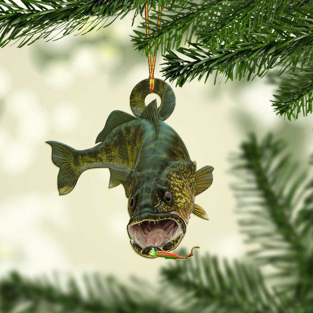 Love Fishing - Fishing Ornament (Printed On Both Sides) 1022