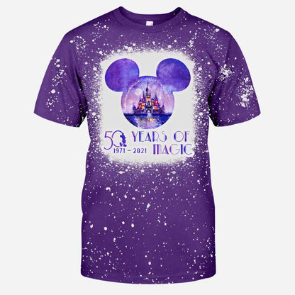 50 Years Of Magic - Mouse Handmade Bleached Shirts