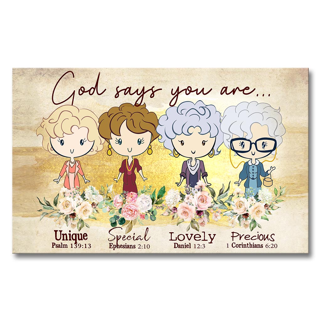 God Says You Are - Canvas And Poster