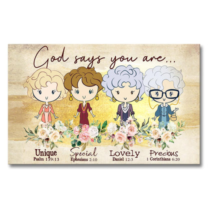 God Says You Are - Canvas And Poster