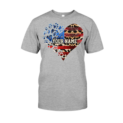 The July Cat Mom - Personalized Independence Day Dog T-shirt and Hoodie