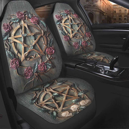 Mystical Witch - Seat Covers With 3D Pattern Print