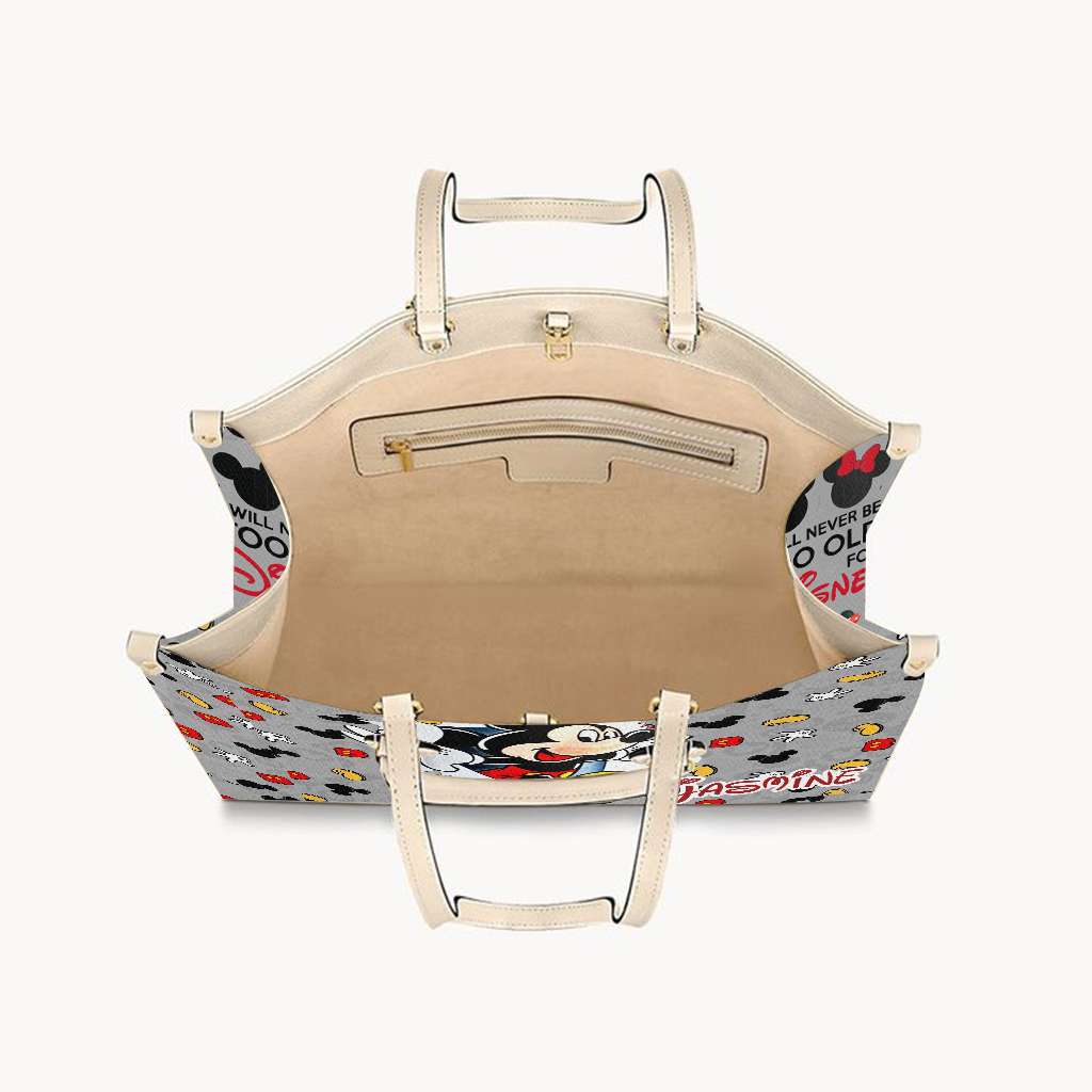 I Will Never Be Too Old For Magic - Personalized Mouse Leather Handbag