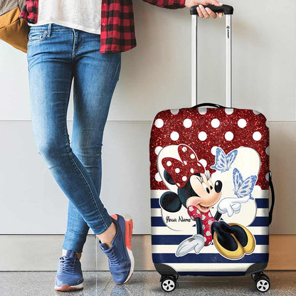 Adventure Awaits - Personalized Mouse Luggage Cover