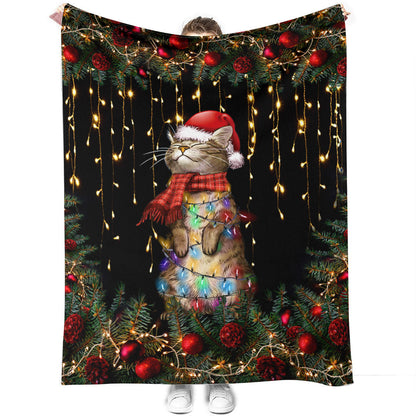 Meowy Christmas Cat Blanket 0622