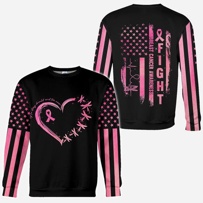 Dragonflies Heart No Story Should End Too Soon - Breast Cancer Awareness All Over T-shirt and Hoodie 0822