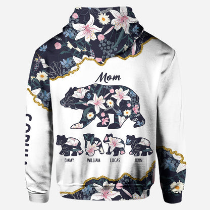 Mama Bear - Personalized Mother's Day Mother Hoodie and Leggings