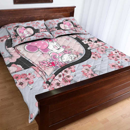 Cute Mouse Ears - Personalized Mouse Quilt Set