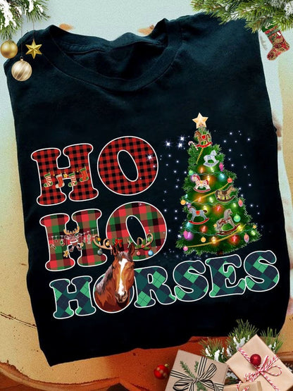 Ho Ho Horses Horse T-shirt and Hoodie 0823