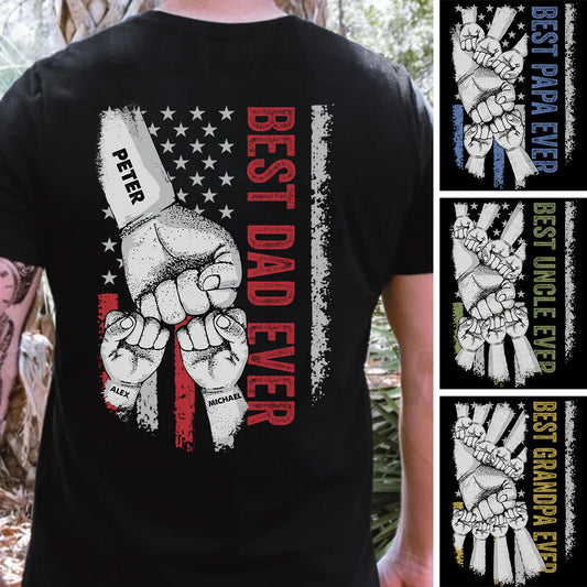Best Dad Ever - Personalized Father T-shirt and Hoodie