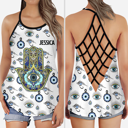 Namaste - Personalized Yoga Cross Tank Top