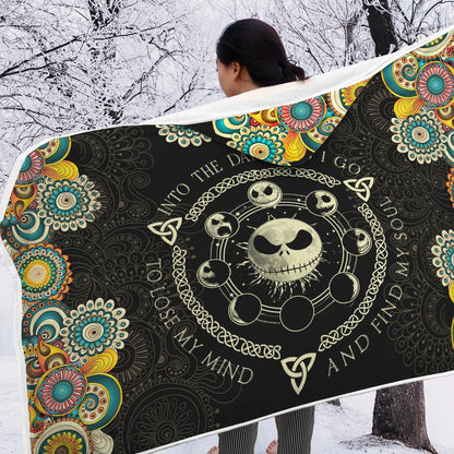Into The Darkness I Go - Nightmare Hooded Blanket