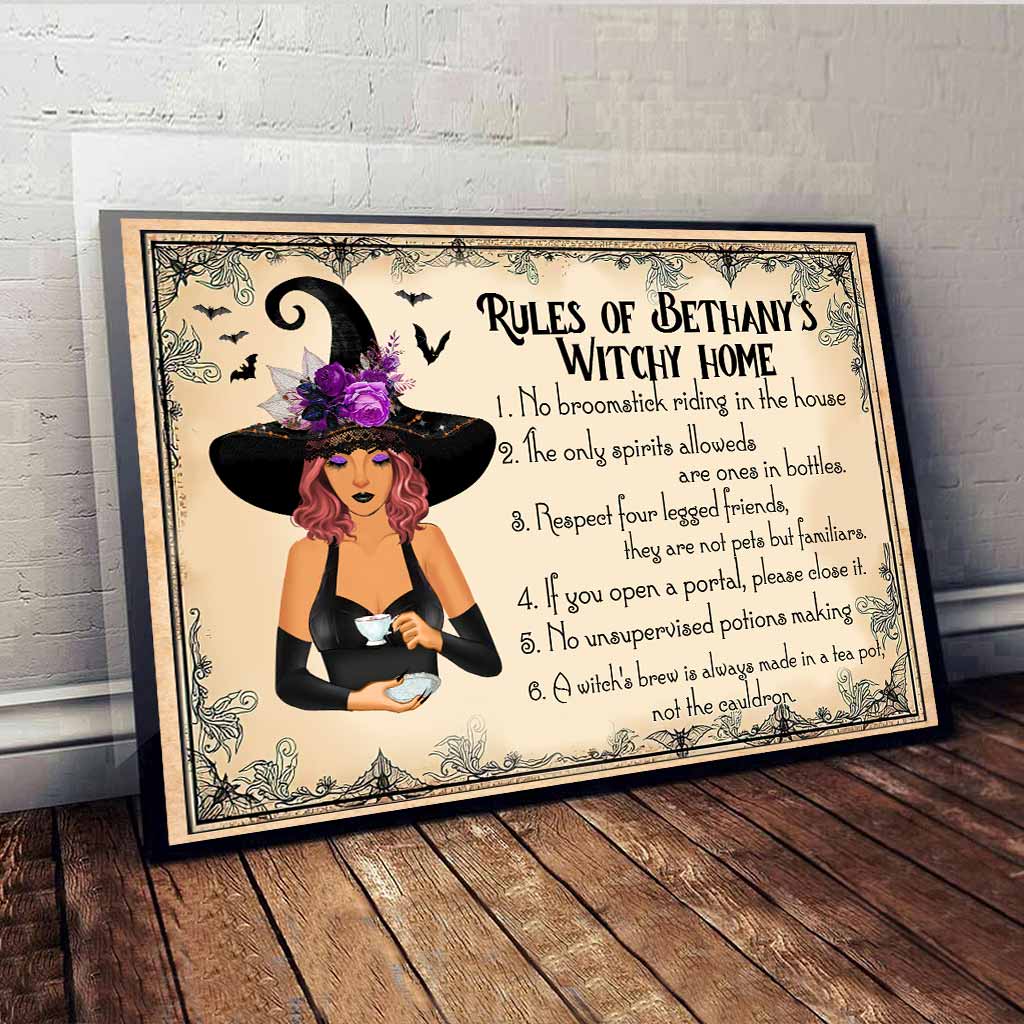 Witch House Rules - Personalized Poster