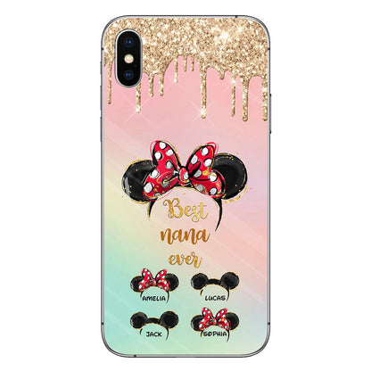 Happiest Nana Ever - Personalized Mother's Day Mouse Phone Case