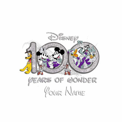 100 Years Of Wonder 2 - Personalized Mouse Decal Full