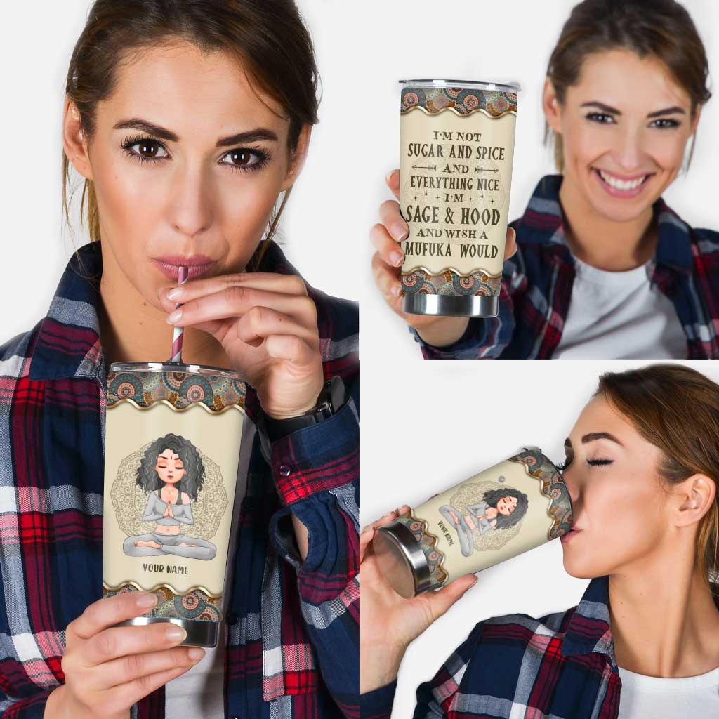 Wish A Mufuka Would - Personalized Yoga Tumbler