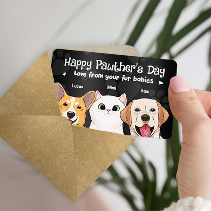 Happy Pawther’s Day - Personalized Father's Day Father Wallet Insert Card