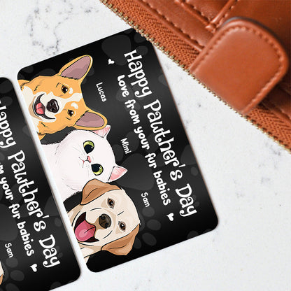 Happy Pawther’s Day - Personalized Father's Day Father Wallet Insert Card