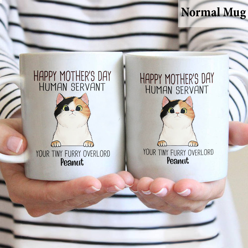 Human Servant - Personalized Cat Mug