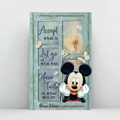 Accept What Is - Personalized Mouse Canvas And Poster