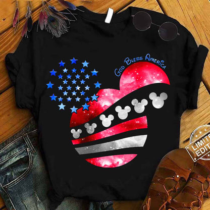 God Bless America Mouse Ears - Independence Day T-shirt and Hoodie