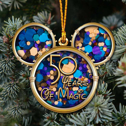 50 Years Of Magic - Mouse Ornament (Printed On Both Sides)
