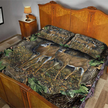 You & Me We Got This - Personalized Hunting Quilt Set