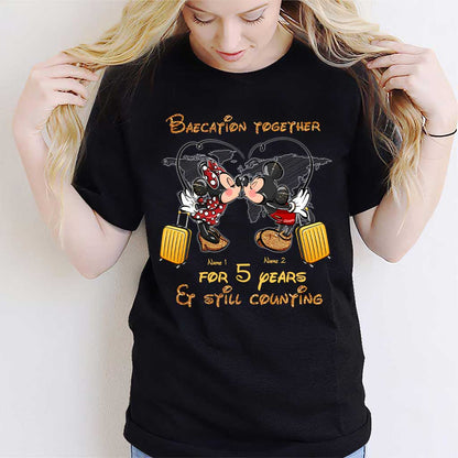 Baecation Together - Personalized Couple Travelling T-shirt and Hoodie