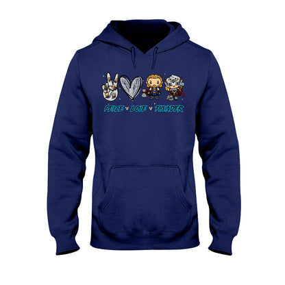 Peace Love Thunder - T-shirt and Hoodie