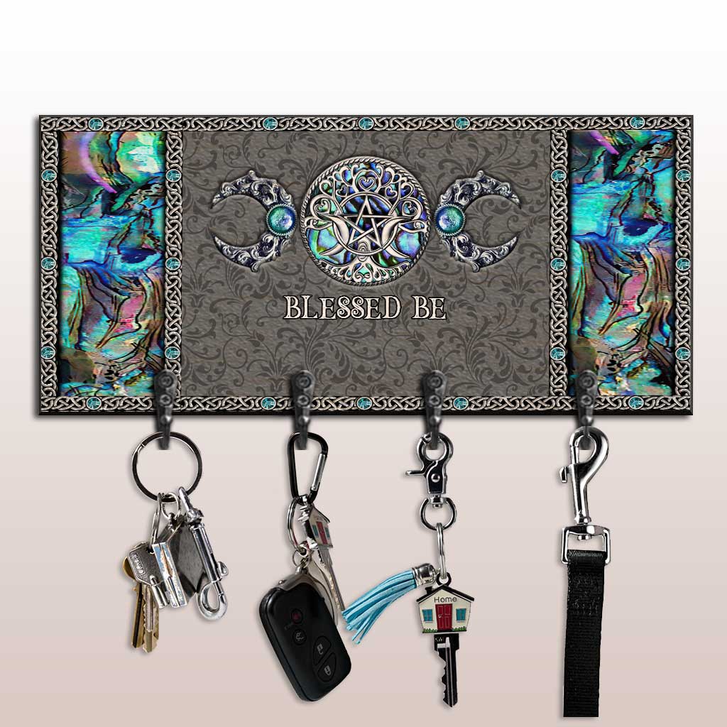 Witchy Vibes Triple Moon - Personalized Witch Key Rack