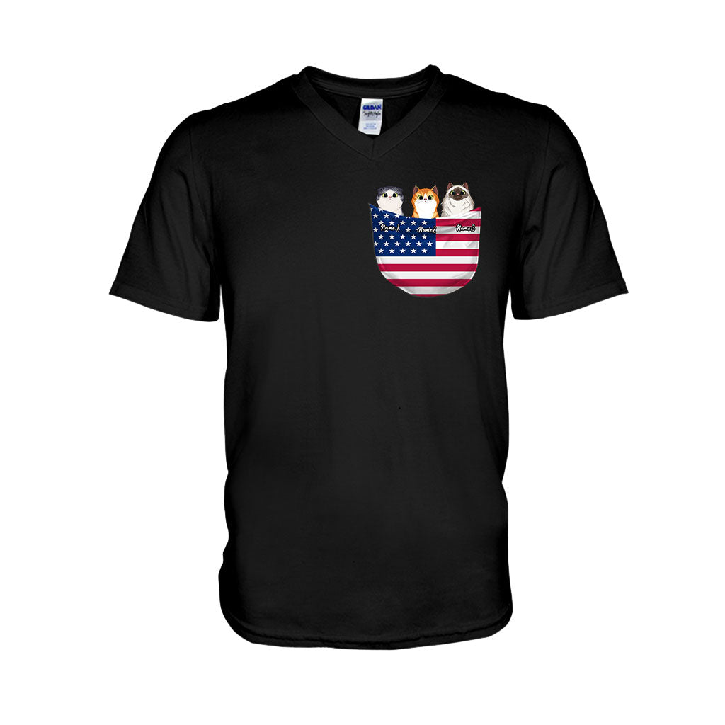 The 4th Of July - Personalized Independence Day Cat T-shirt and Hoodie