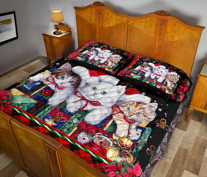 Merry Catmas Cat  Quilt Set 0622