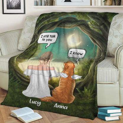Dog Memorial - Personalized Blanket