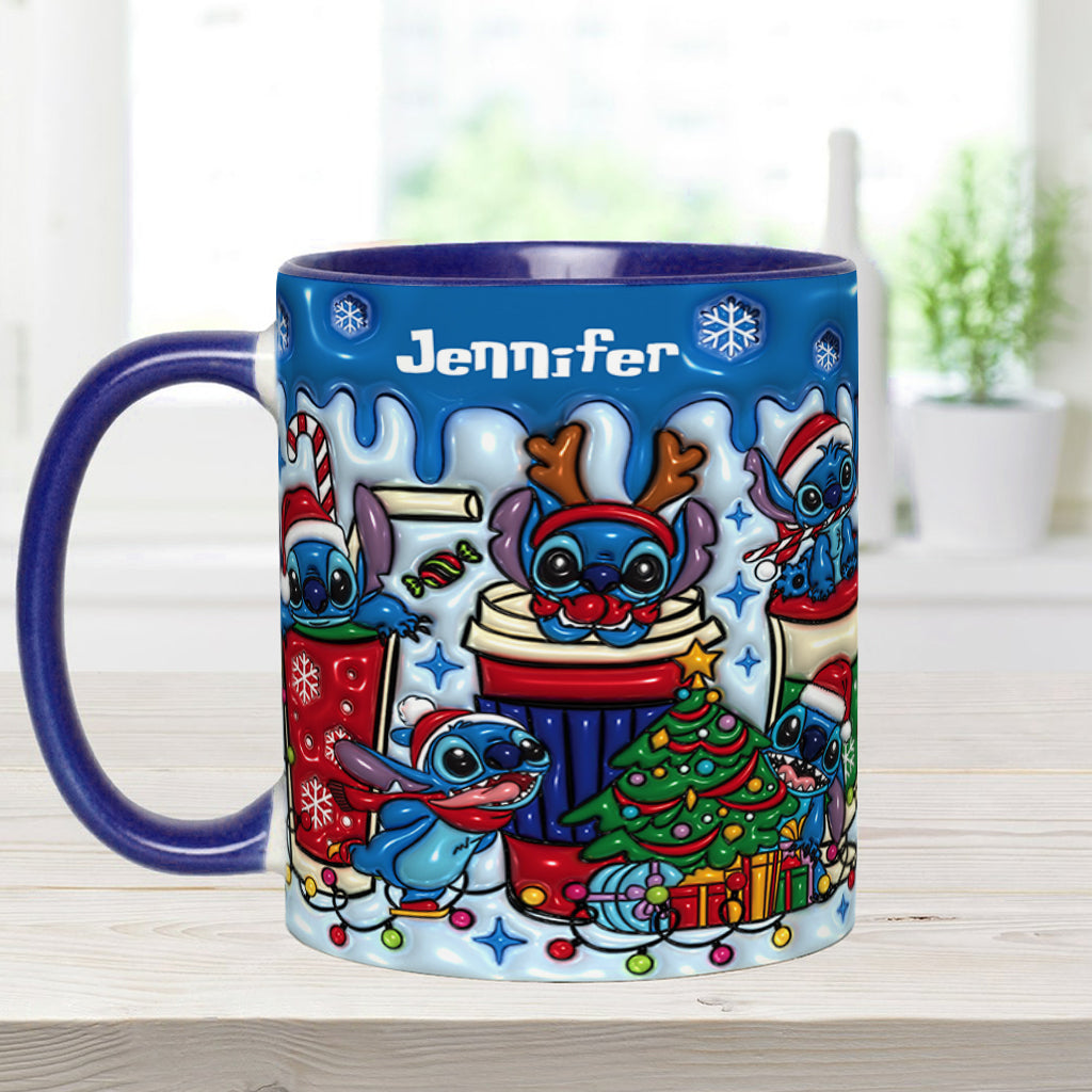 Merry Christmas - Personalized Ohana Accent Mug