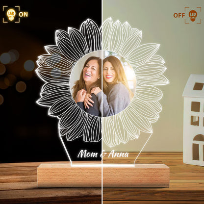 You Are My Sunshine - Gift for mom, grandma, sister, daughter, son, brother, grandpa, dad, wife, husband, friend - Personalized Shaped Plaque Light Base