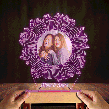 You Are My Sunshine - Gift for mom, grandma, sister, daughter, son, brother, grandpa, dad, wife, husband, friend - Personalized Shaped Plaque Light Base