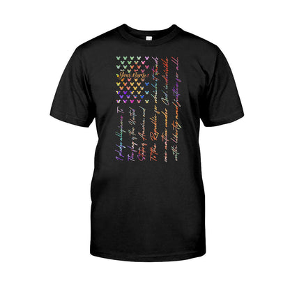 Mouse Ears Pledge Of Allegiance - Personalized Independence Day T-shirt and Hoodie