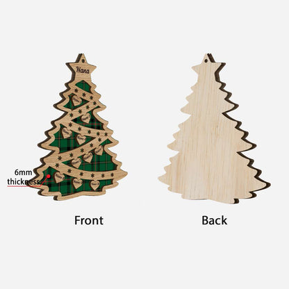 Grandma's Love - Personalized Christmas Layered Wood Ornament