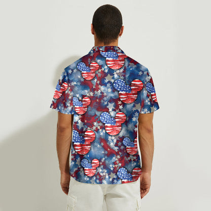 Red White And Blue - Independence Day Mouse Hawaiian Shirt