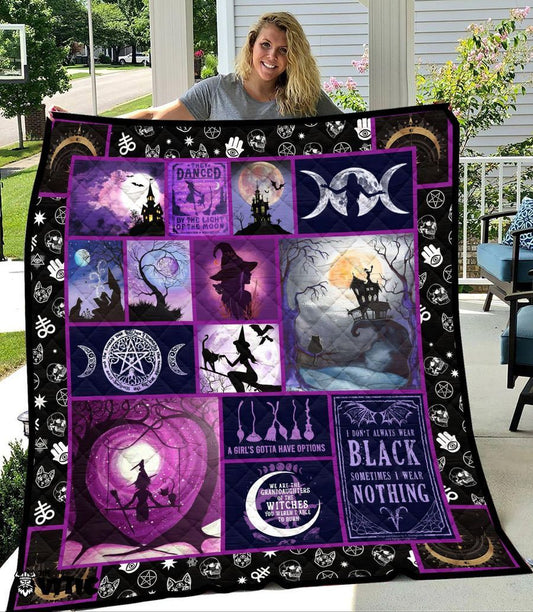 Witches World Halloween I Don't Always Wear Black - Witch Quilt 0822