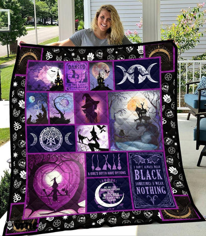 Witches World Halloween I Don't Always Wear Black - Witch Quilt 0822