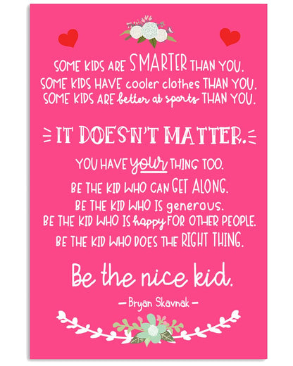 Be A Nice Kid - Family Poster 0921
