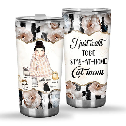 Cat Mom - Personalized Tumbler