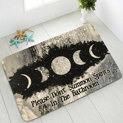 Please Don't Summon Spirits In The Bathroom - Witch Bath Mat