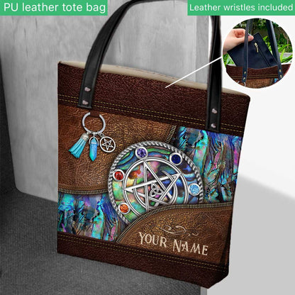 Witch Vibes Pentagram - Personalized Witch Tote Bag