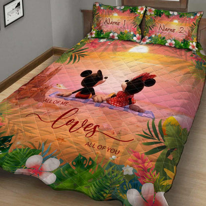 Aloha Summer - Personalized Mouse Quilt Set