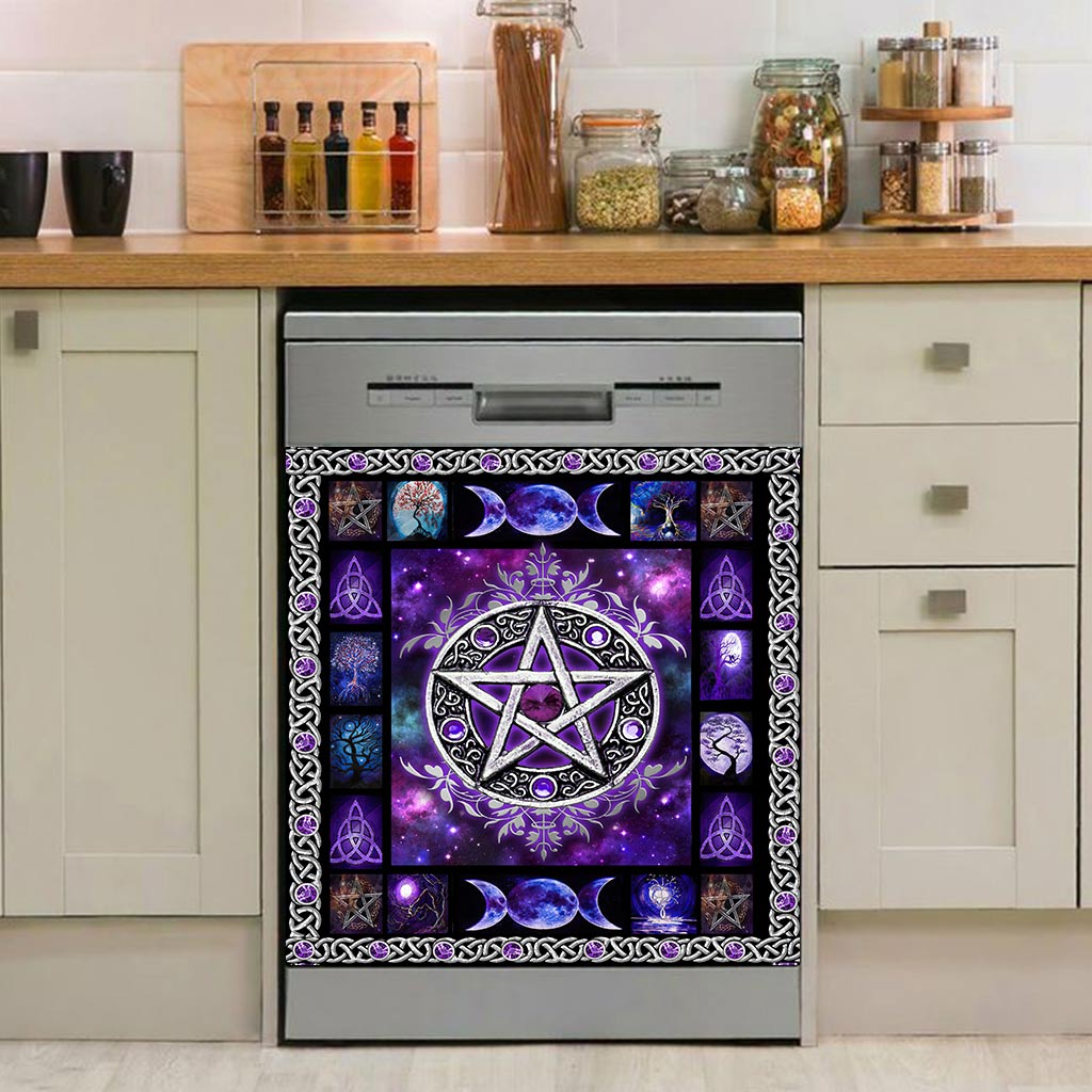 Purple Pentacle - Witch Dishwasher Cover