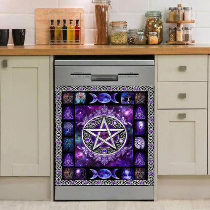 Purple Pentacle - Witch Dishwasher Cover