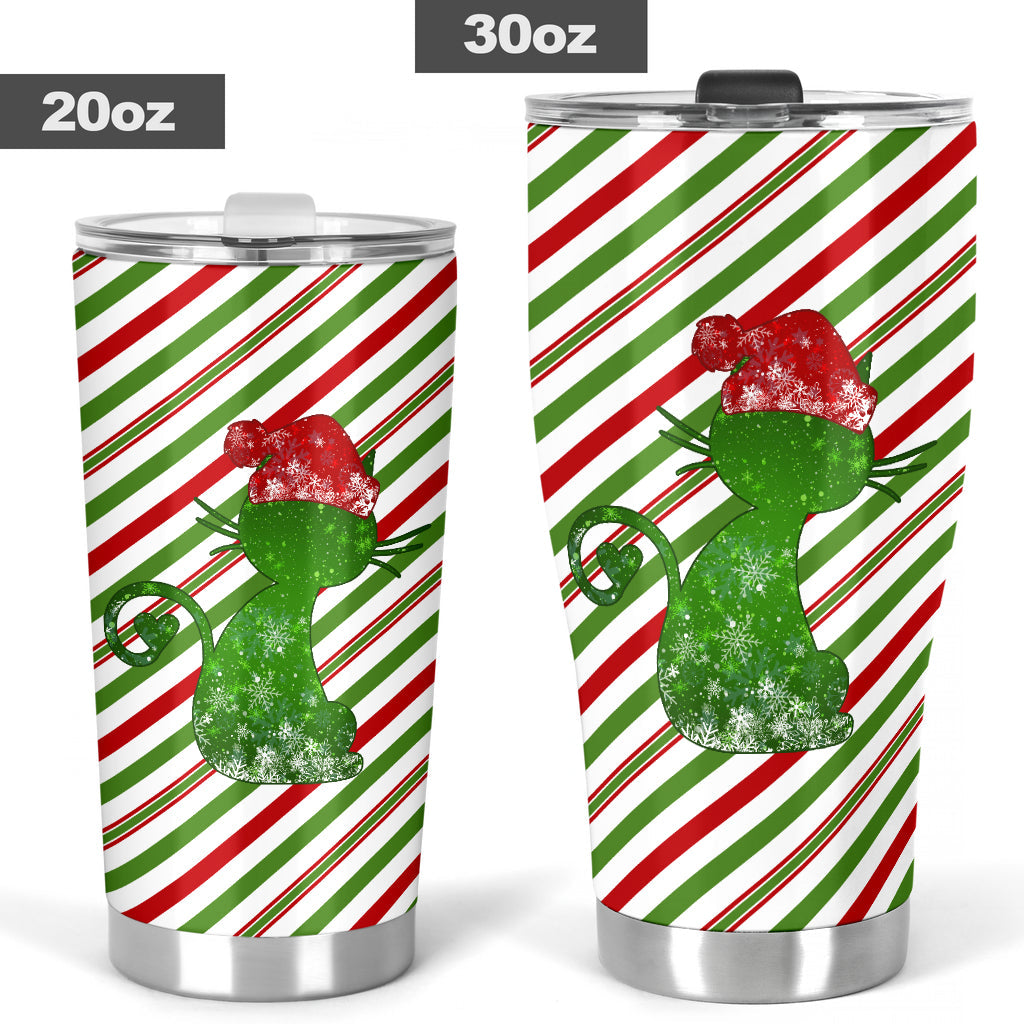 Meowy Christmas Cat Tumbler 0622